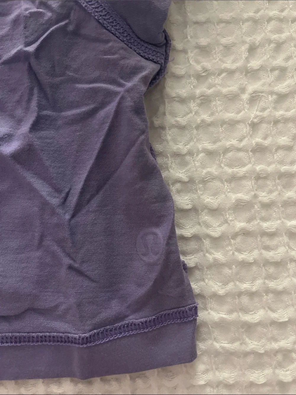 lululemon athletica Lavender Cropped Crew Tee